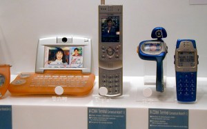 Mobile phone prototypes, c. 1997, Japan
