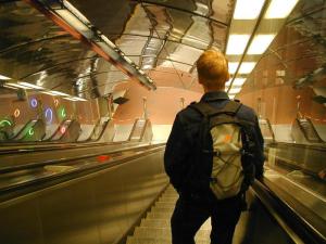 On the Metro, Helsinki, Finland