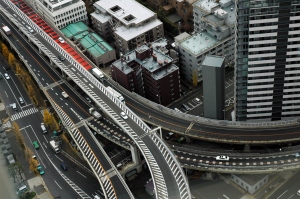 Expressways in Shinjuku, Tokyo